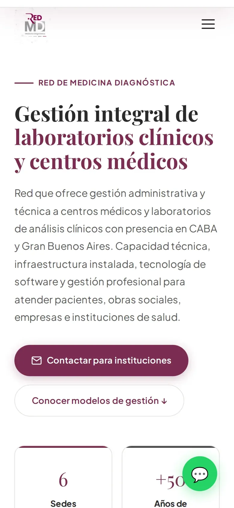 Medicina Diagnóstica - Centro Médico — pantalla mobile 2