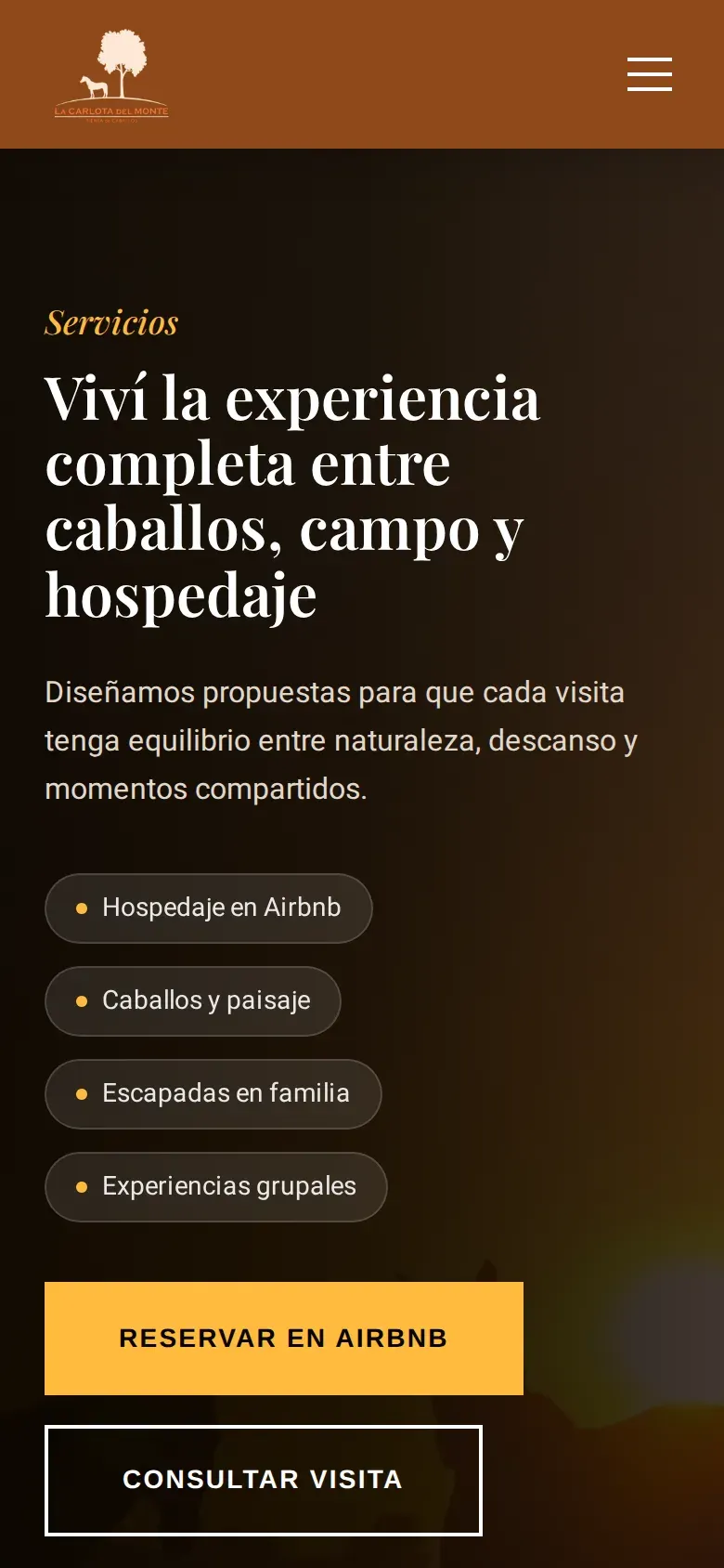 La Carlota del Monte - Tierra de Caballos — pantalla mobile 3