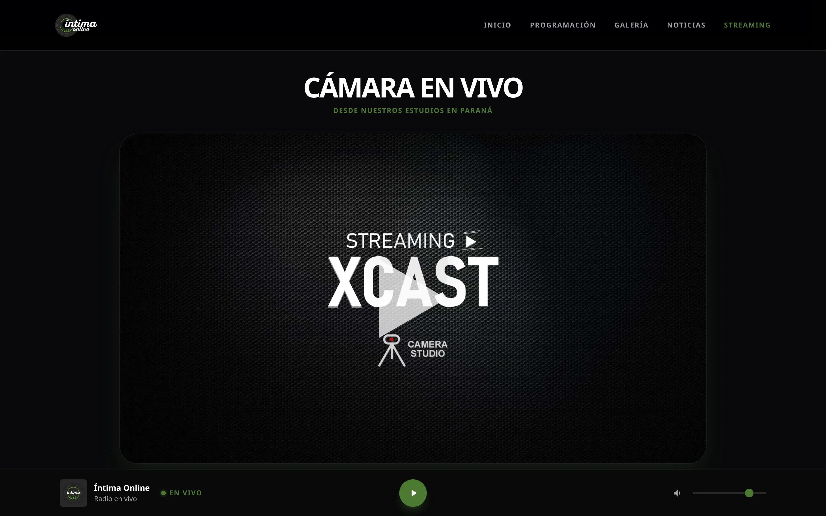 Intima Online Radio — captura 3