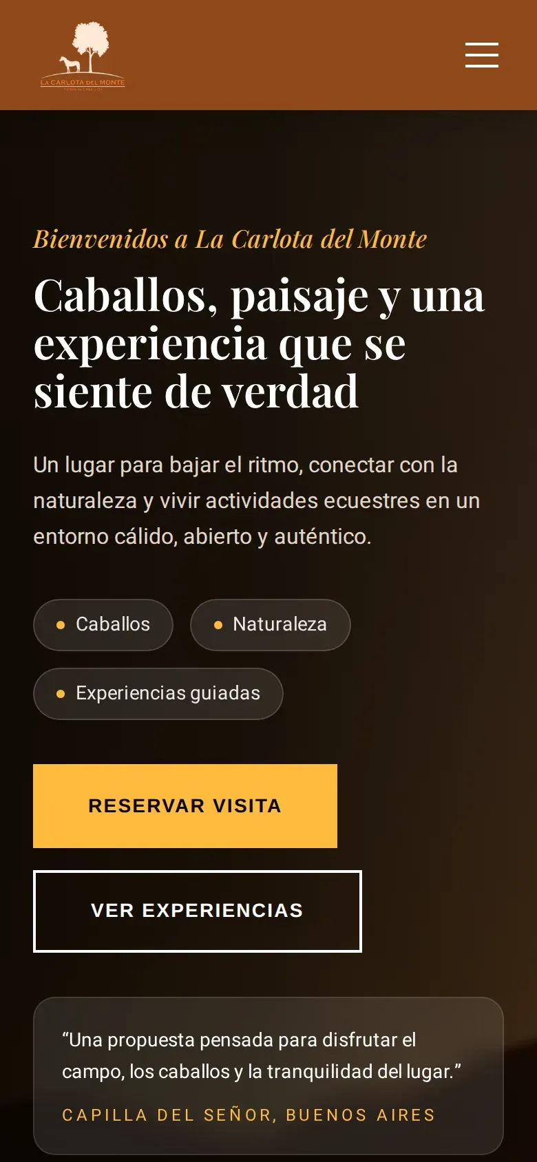 La Carlota del Monte - Tierra de Caballos — pantalla mobile 1