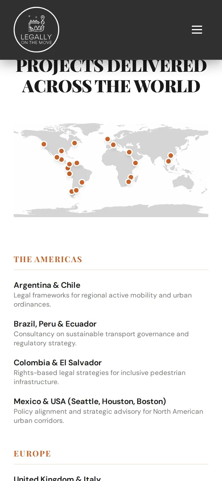 Legally On The Move - Asesoría Legal para Migrantes — pantalla mobile 2