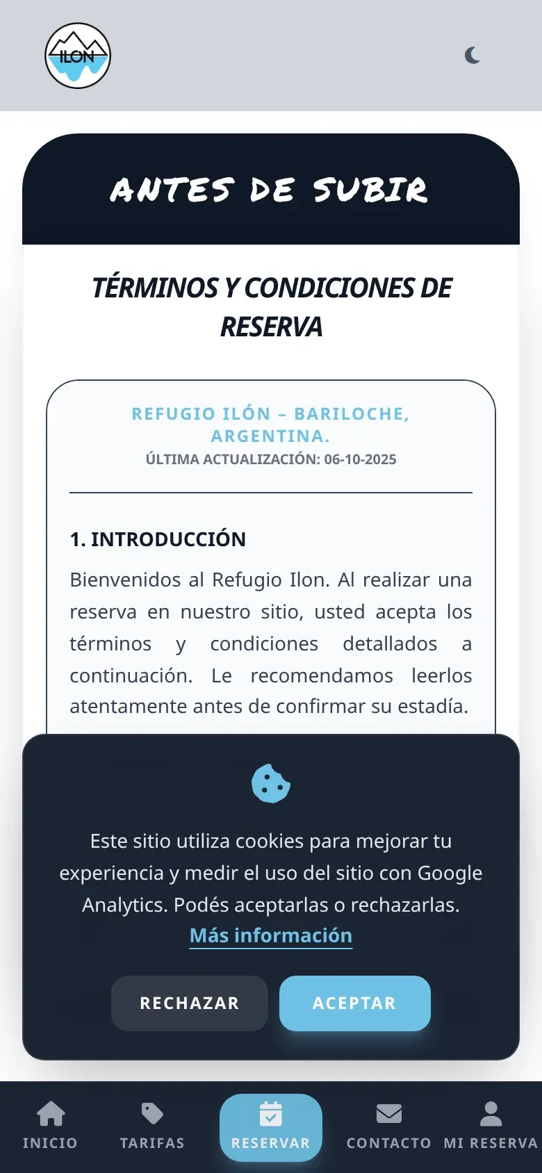 Refugio Ilón - Reserva de Alojamientos — pantalla mobile 3