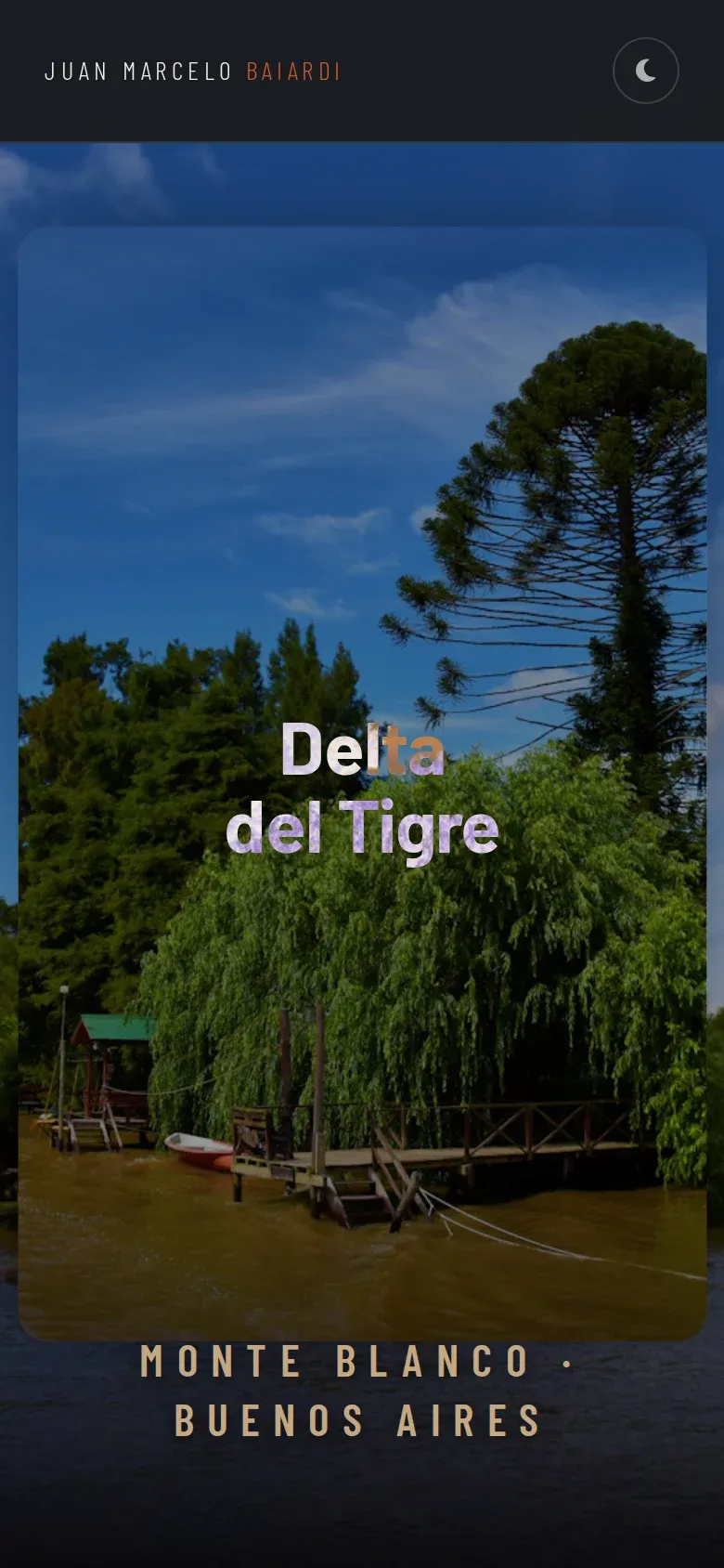 Juan Marcelo Baiardi - Trekking & Fotografía — pantalla mobile 2