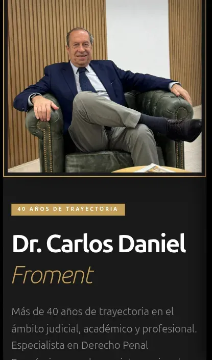 Estudio Jurídico Froment & Asociados — pantalla mobile 4