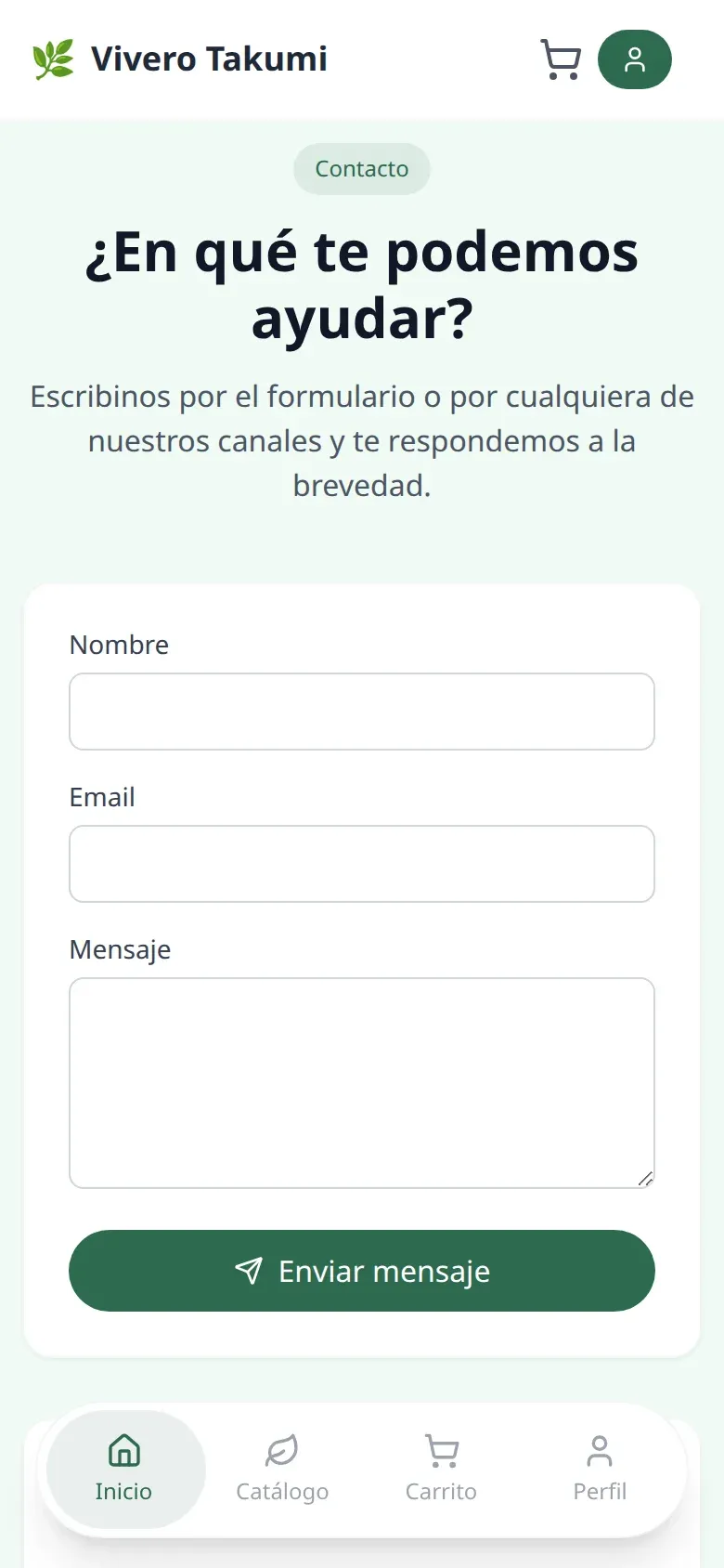 Vivero Takumi - Venta de Plantas y Servicios de Jardinería — pantalla mobile 4