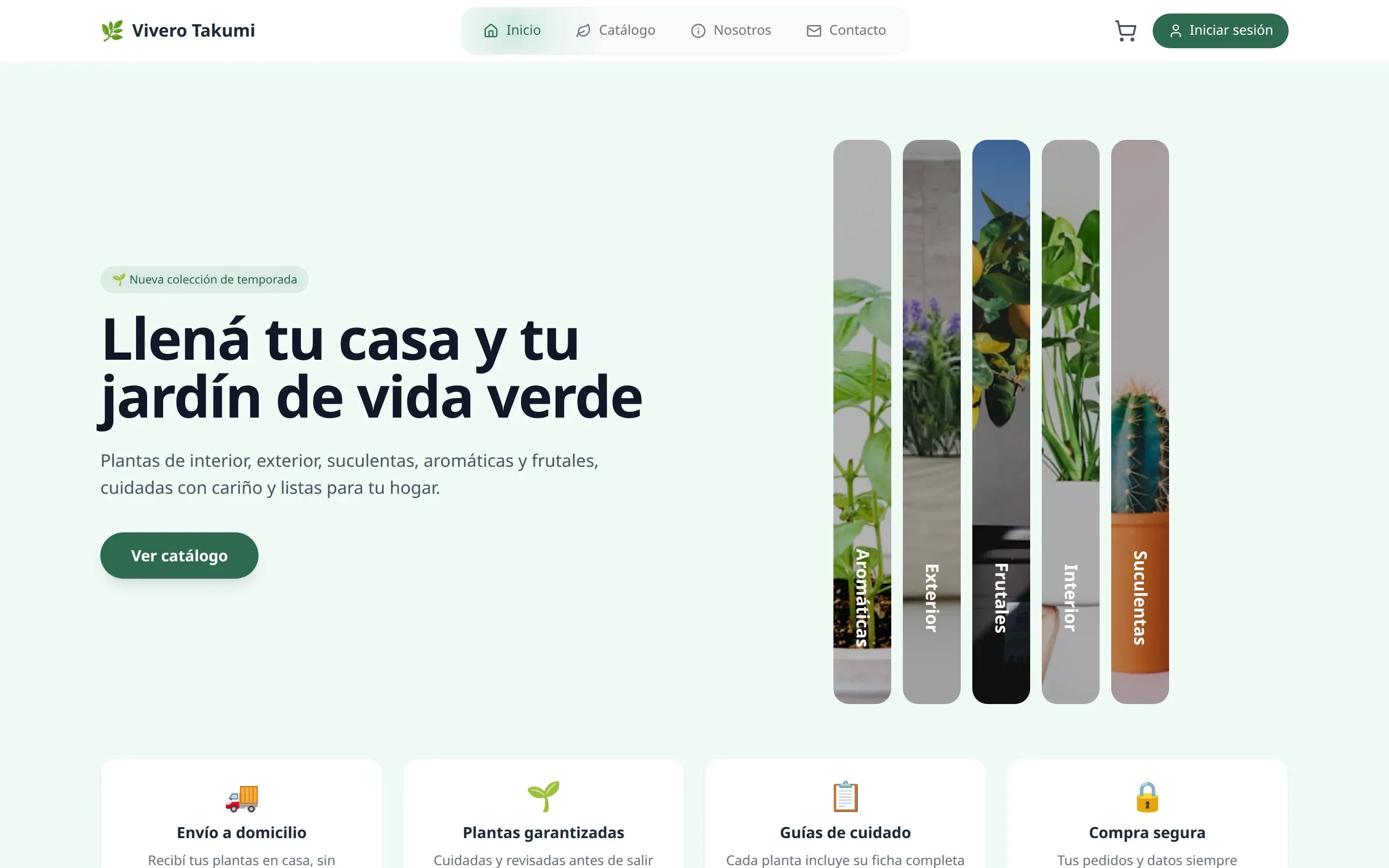 Vista previa de Vivero Takumi - Venta de Plantas y Servicios de Jardinería